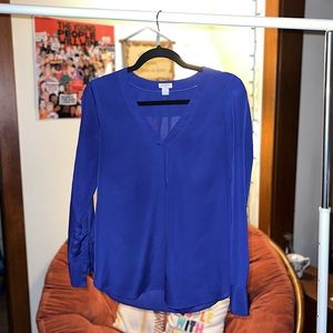 Royal Blue J Crew Blouse